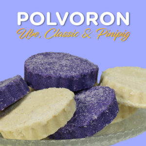 Check out the best quality Polvoron Ube classic pinipig in Goldilocks USA.